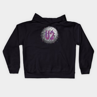 U2 Disco Ball | Ultraviolet Kids Hoodie